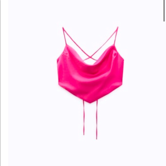 Zara Tops Fuchsia Crop Top Poshmark